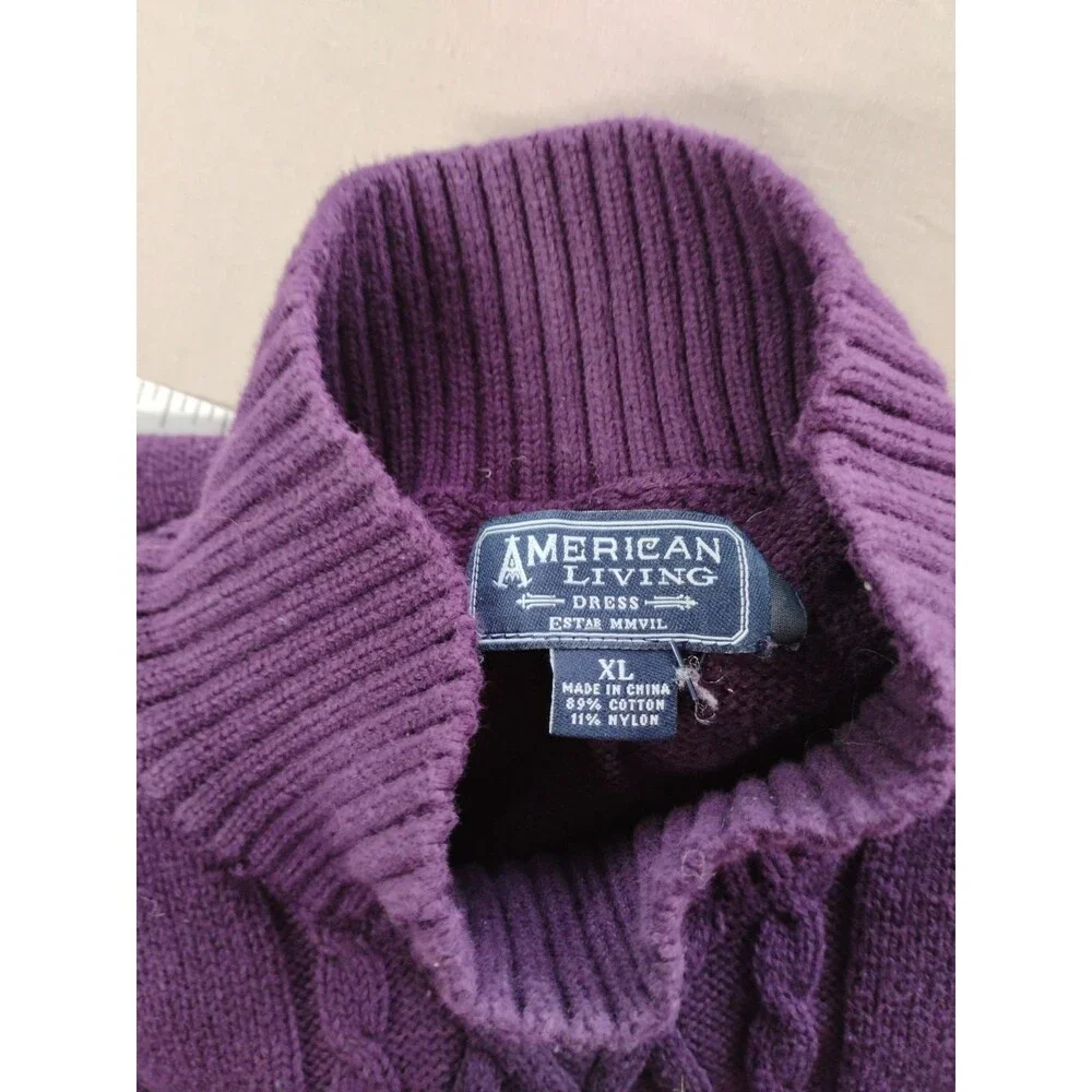 American Living X Large Purple Sweater Dress